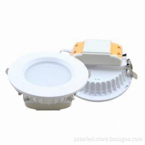 Triac dimmable LED downlight, 9W, >0.95 power factor, 120° beam angle